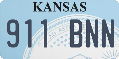 KS license plate 911BNN