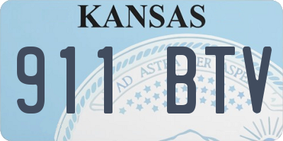 KS license plate 911BTV