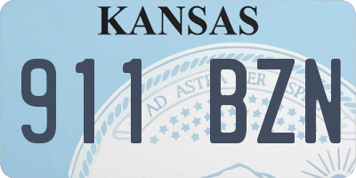 KS license plate 911BZN