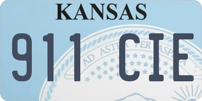 KS license plate 911CIE