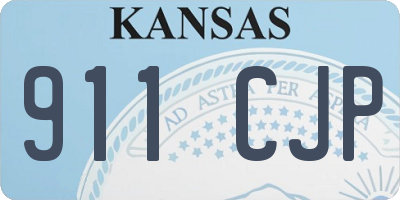 KS license plate 911CJP