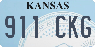 KS license plate 911CKG