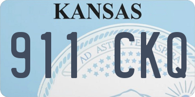 KS license plate 911CKQ