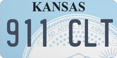 KS license plate 911CLT