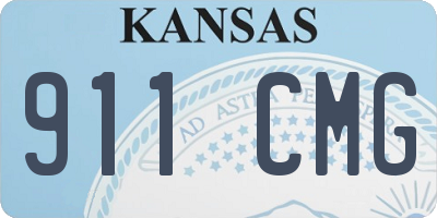 KS license plate 911CMG