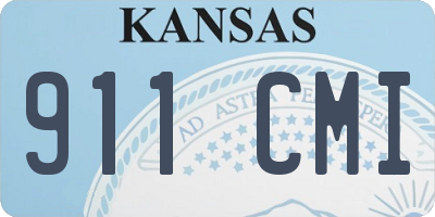 KS license plate 911CMI