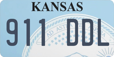 KS license plate 911DDL