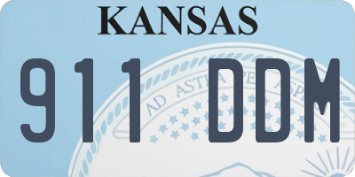 KS license plate 911DDM