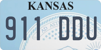 KS license plate 911DDU