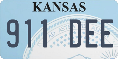 KS license plate 911DEE