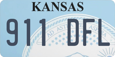 KS license plate 911DFL