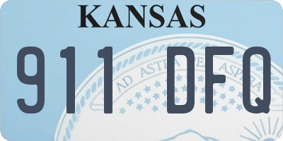 KS license plate 911DFQ