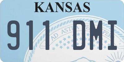 KS license plate 911DMI