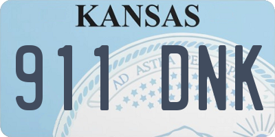 KS license plate 911DNK