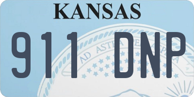 KS license plate 911DNP