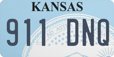 KS license plate 911DNQ