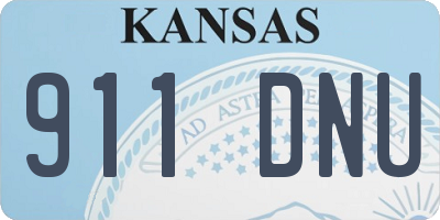 KS license plate 911DNU