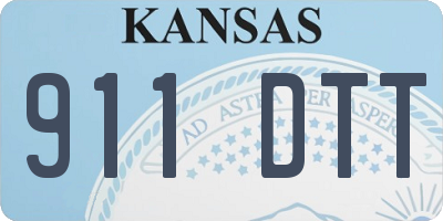 KS license plate 911DTT
