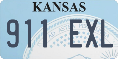 KS license plate 911EXL