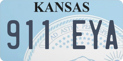 KS license plate 911EYA