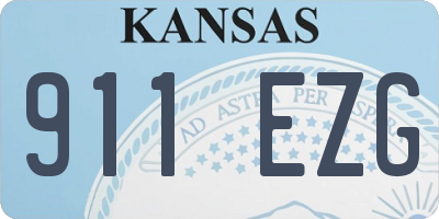 KS license plate 911EZG