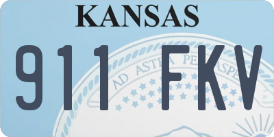 KS license plate 911FKV