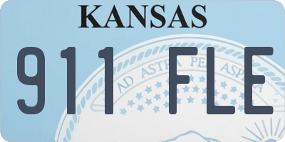 KS license plate 911FLE
