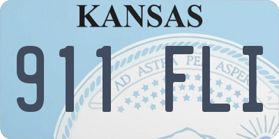 KS license plate 911FLI