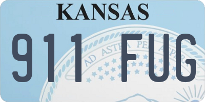 KS license plate 911FUG