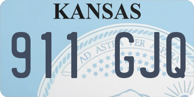KS license plate 911GJQ