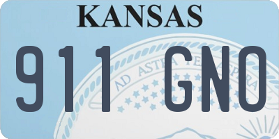 KS license plate 911GNO