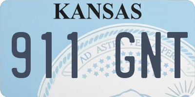 KS license plate 911GNT