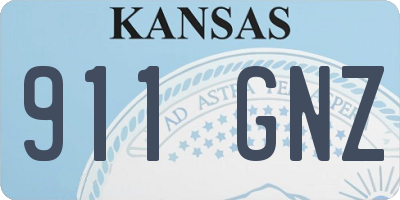 KS license plate 911GNZ
