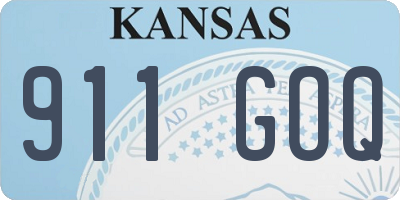 KS license plate 911GOQ