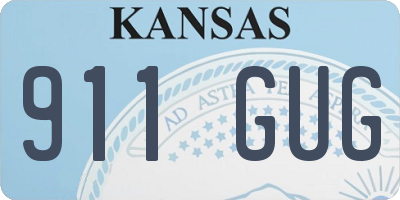 KS license plate 911GUG