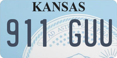 KS license plate 911GUU