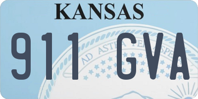 KS license plate 911GVA