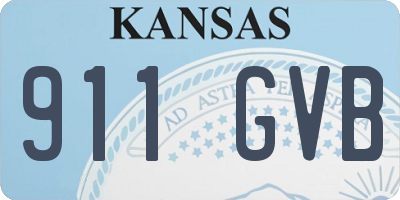 KS license plate 911GVB
