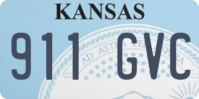 KS license plate 911GVC