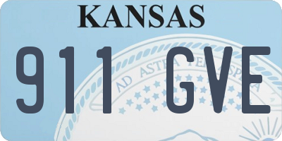 KS license plate 911GVE