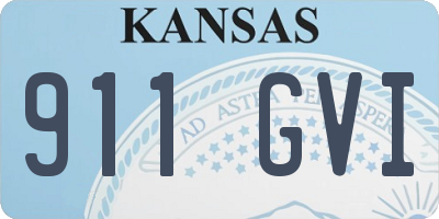 KS license plate 911GVI