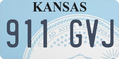 KS license plate 911GVJ