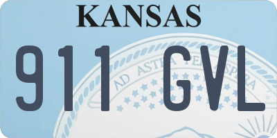 KS license plate 911GVL