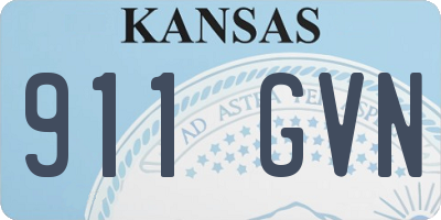KS license plate 911GVN