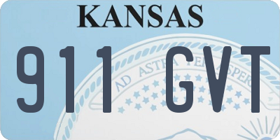 KS license plate 911GVT