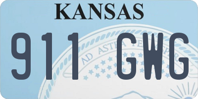 KS license plate 911GWG