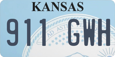 KS license plate 911GWH