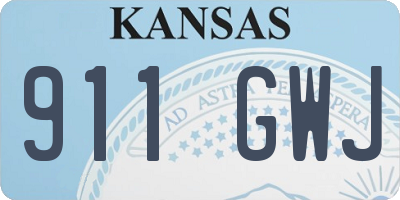KS license plate 911GWJ