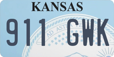 KS license plate 911GWK