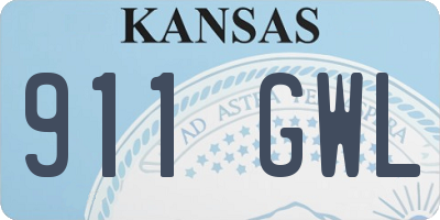 KS license plate 911GWL